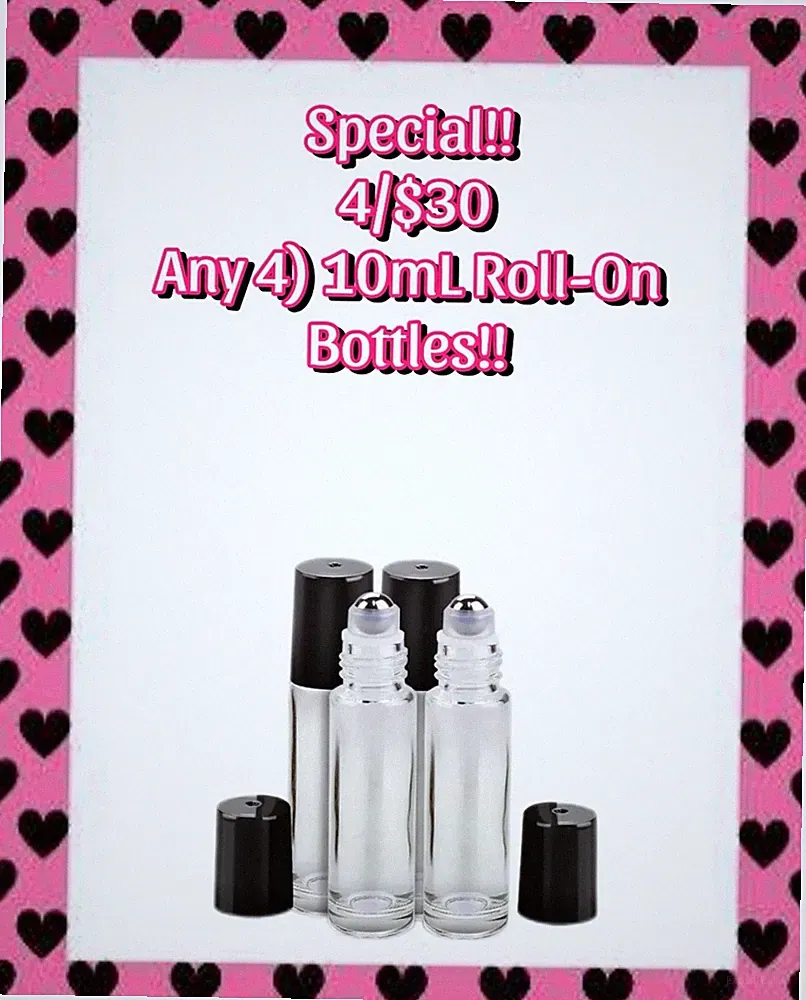 4/$30•Pick ANY (4) 10mL ROLL ON PERFUME OILS•MUST ADD 4 To Cart•MIX & MATCH