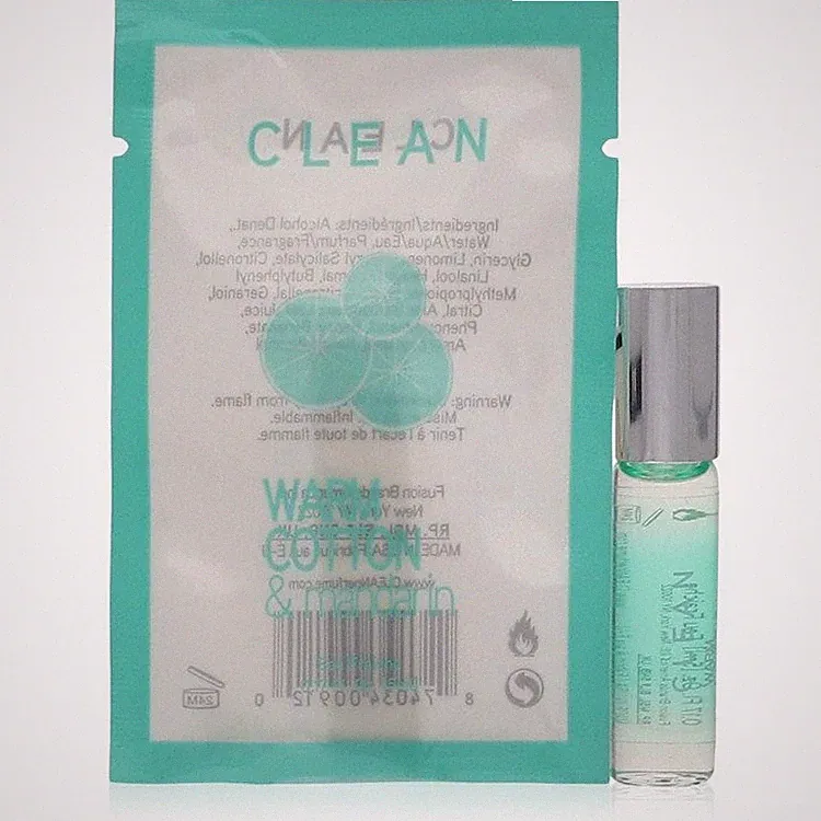 Clean Warm Cotton & Mandarine by Clean Mini Eau Fraiche .17 oz For Women