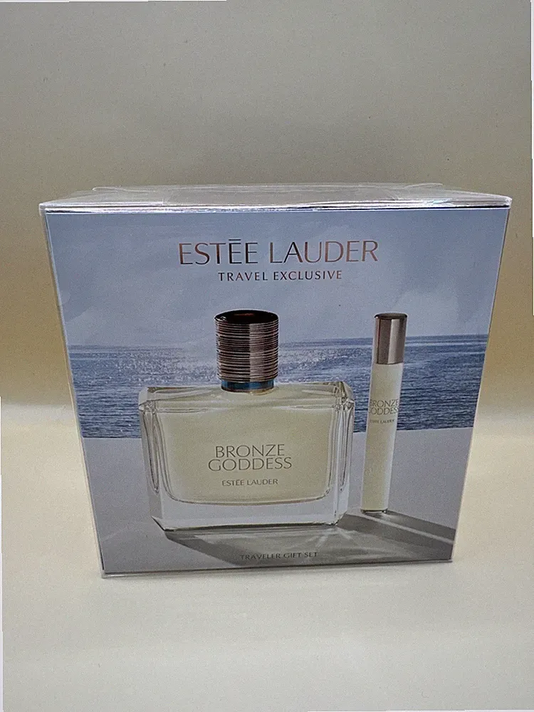 Estee Lauder BRONZE GODDESS Eau Fraiche Skin Scent 3.4 oz + Travel Spray SEALED