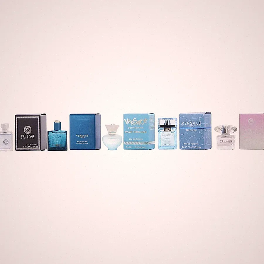 Versace 5 PC Mini Collection-Dylan Turquis,Bright Crystal,Eros,Eau De fraiche,PH
